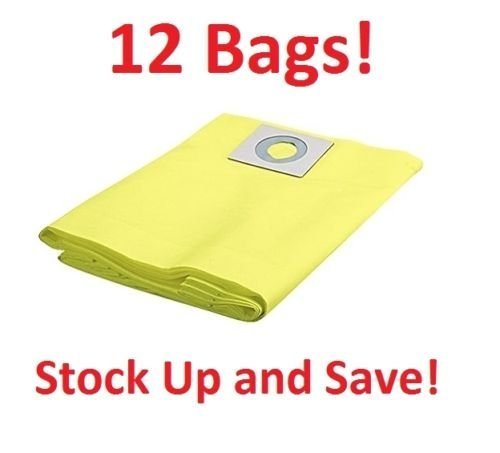 ShopVac Drywall Filtration Type Bags 10 - 14 Gal 90672 Shop Vac 12 Pack