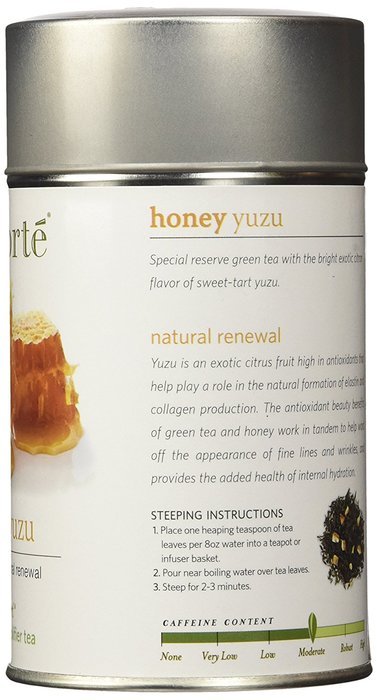 Tea Forte Skin-Smart HONEY YUZU Loose Leaf Green Tea, 3.5 Ounce Tea Tin