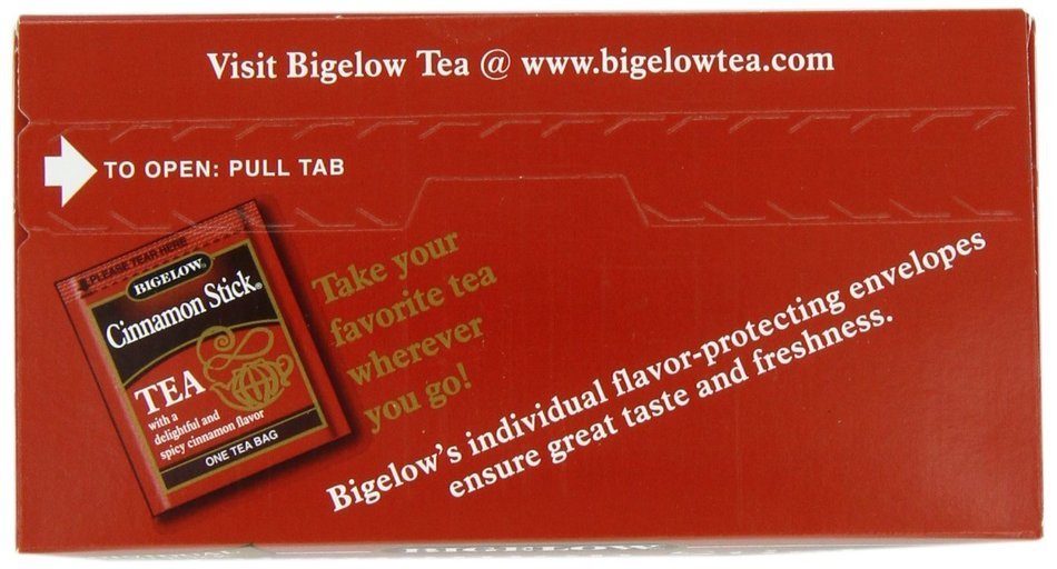 Bigelow Cinnamon Stick Tea, 20-Count Boxes (Pack of 6)