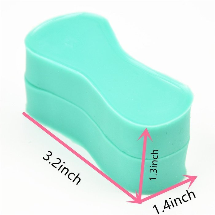 TANGCHU Soft Silicone Cake Mold Heel Of High-heeled Shoes 3.15*1.3*0.63inch Green N4
