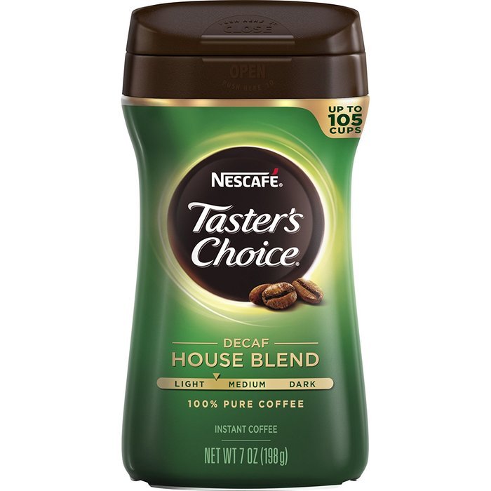 Nescafe Taster's Choice Decaf House Blend Instant Coffee, 7 oz N6