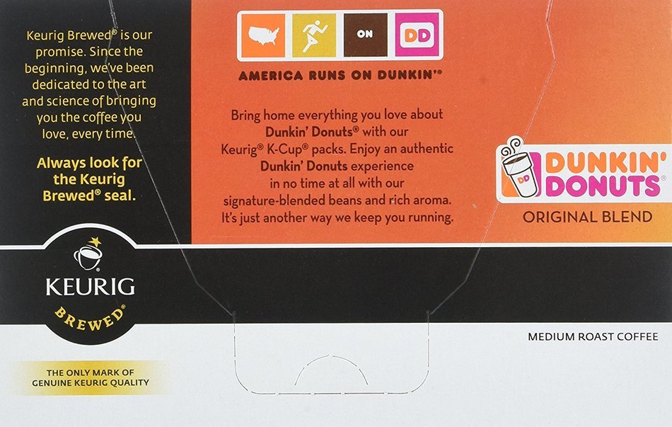 Dunkin' Donuts Coffee for K-cup Pods, Original Blend, 60 Count N15 free - Dunkin Donuts Coffee Pods For Nespresso