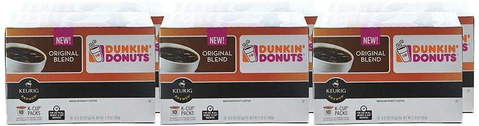 Dunkin' Donuts Coffee for K-cup Pods, Original Blend, 60 Count N16