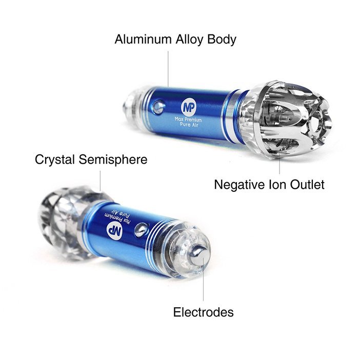 Auto Ionizer, Car Air Purifier Plus BONUS Car Air Freshener + eBOOK by Max Premium ~ Air purifier for smokers...