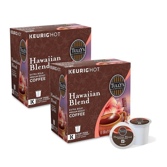 Tully's Hawaiian Blend Coffee 180 K-Cup Pods