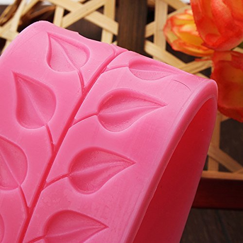 "Leaves Fondant Silicone Mold Lace Cake Mould Cake Decoration Tool" shopping N2