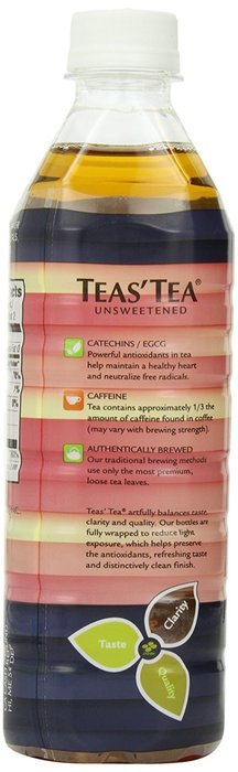 Teas' Tea Unsweetened Jasmine Green Tea, 16.9 Ounce (Pack of 12) N47