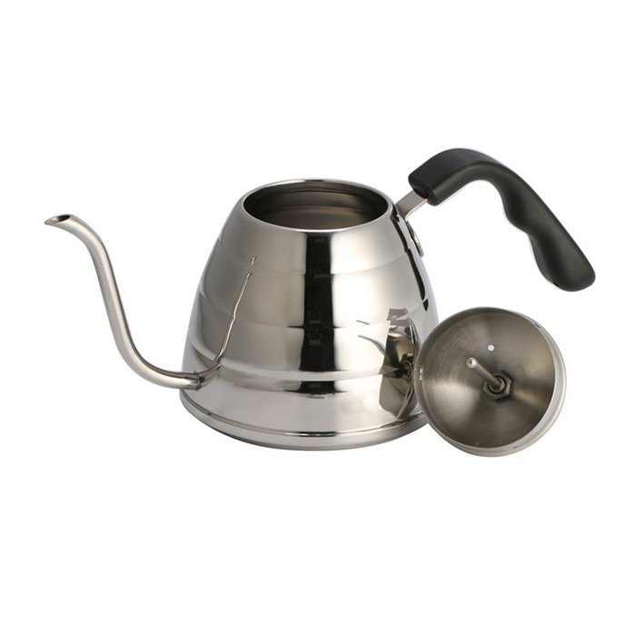 POUR OVER Coffee Kettle 0.9L with THERMOMETER Built-in For Perfect Hand Drip Coffee, Polished Chrome N4
