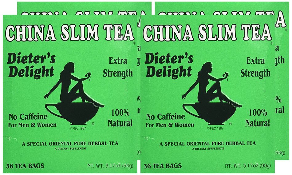 Tea Pot Tea China Slim Diet, 3.17-Ounce Units (Pack of 4)