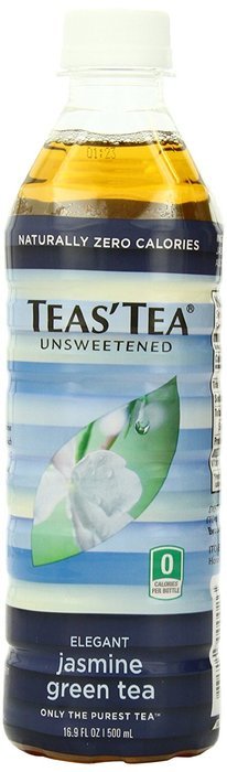 Teas' Tea Unsweetened Jasmine Green Tea, 16.9 Ounce (Pack of 12) N48