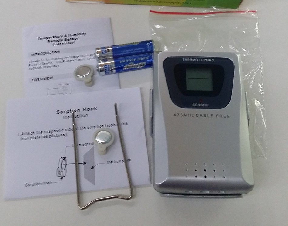 MIEO HR641 Wireless Thermometer and Hygrometer with 1 Remote Sensor for Home-Greenhouse-Warehouse and Workshop N6
