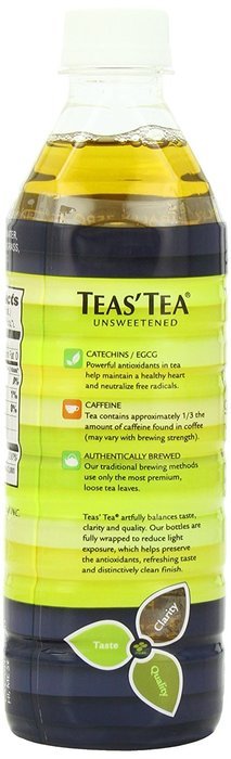Teas' Tea Unsweetened Jasmine Green Tea, 16.9 Ounce (Pack of 12) N53