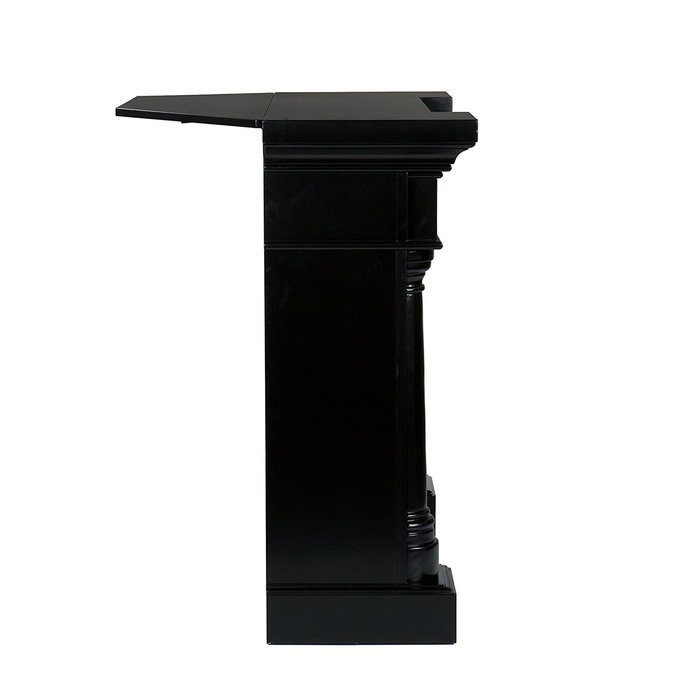 SEI Carrington Convertible Electric Fireplace, Slate/ Black N6