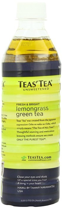 Teas' Tea Unsweetened Jasmine Green Tea, 16.9 Ounce (Pack of 12) N54