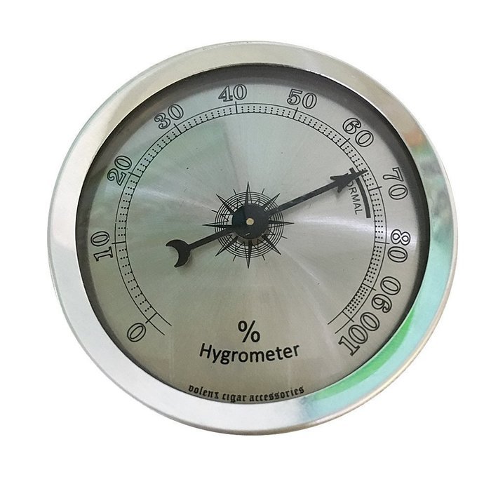 Volenx Cigar Humidor Hygrometer Analog Silver Golden Colors (Silver) N2