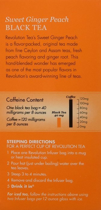 Revolution Tea - Sweet Ginger Peach - 16 Teabags N3