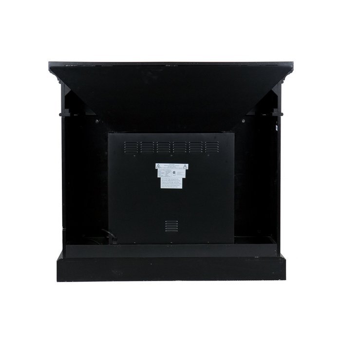 SEI Carrington Convertible Electric Fireplace, Slate/ Black N8