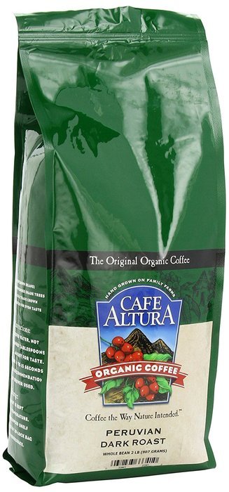 Cafe Altura Whole Bean Organic Coffee, Sumatran Dark Roast, 2 Pound N22