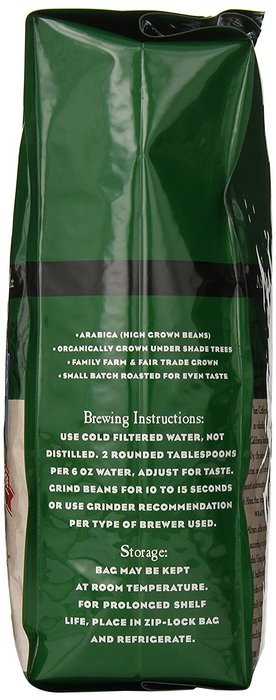 Cafe Altura Whole Bean Organic Coffee, Sumatran Dark Roast, 2 Pound N25
