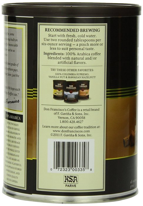 Don Francisco Cinnamon Hazelnut Coffee, 12 Ounce N4