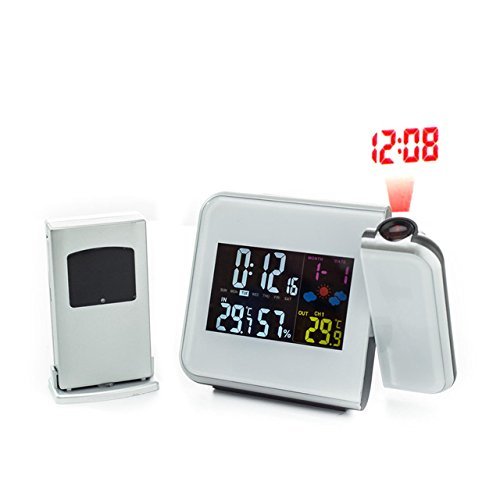 Digital Weather Station Wireless with Indoor Outdoor Temperature / Humidity Hygrometer Sensor , Projection Alarm... N2