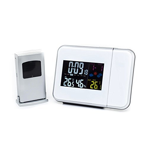 Digital Weather Station Wireless with Indoor Outdoor Temperature / Humidity Hygrometer Sensor , Projection Alarm... N3
