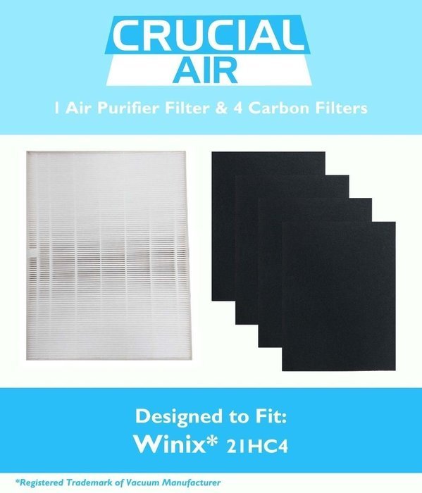Winix 115115 Filter + 4 Carbon Filters PlasmaWave Size 21 5300 5500 6300