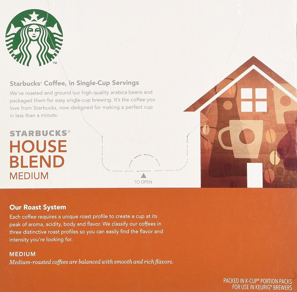 Starbucks House Blend, K-Cup for Keurig Brewers, 54 Count N8