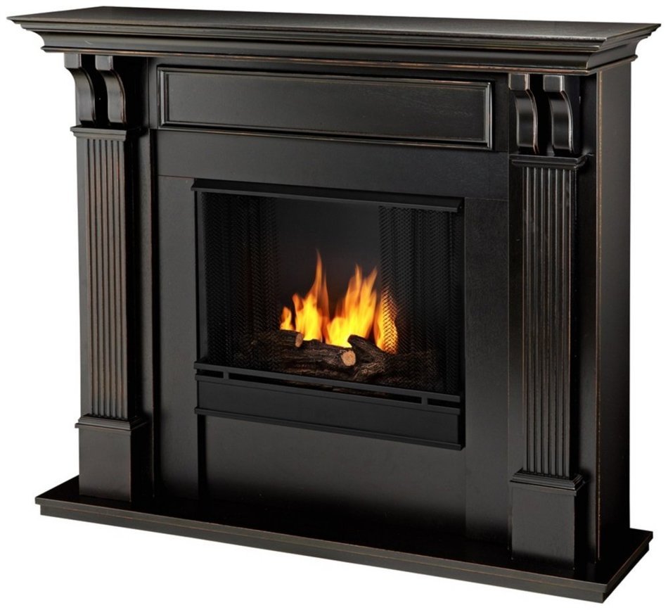 Real Flame Ashley Indoor Gel Fireplace - Mahogany