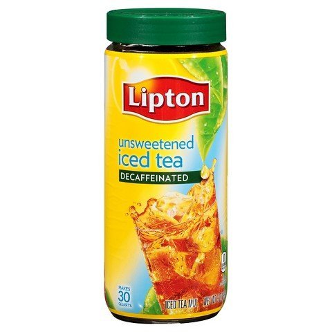 Lipton Unsweetened Decaffeinated Instant Tea Mix, 30 Quarts Free Image 