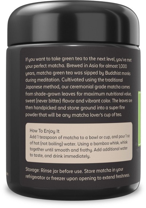 Viva Naturals Organic Matcha Green Tea Powder 4 oz - Heavenly Ceremonial Grade Tencha, 100% Pure & Third Party...