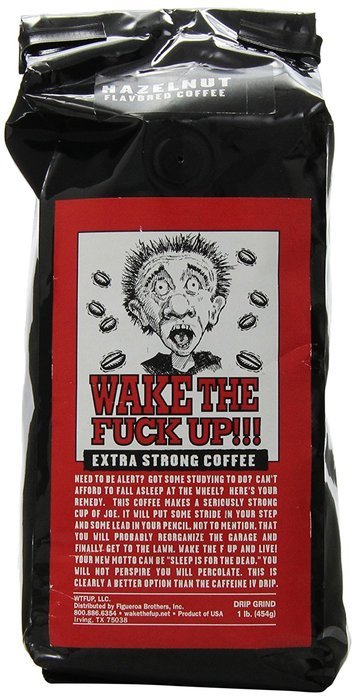 Wake the F'Up Uncensored Coffee, Original Extra Strong, 1 Pound N6