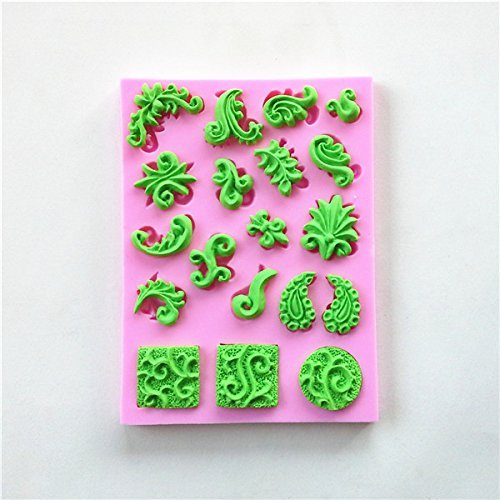 Wocuz W0535 Lace Decoration Candy Making Silicone Mold Cake Decoration Mould Fondant Chocolate Small Pastry Tool