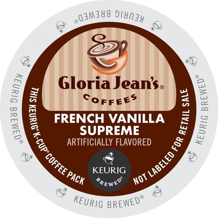 Gloria Jean's Coffees, French Vanilla Supreme K-Cup Portion Pack for Keurig Brewers 24-Count N2