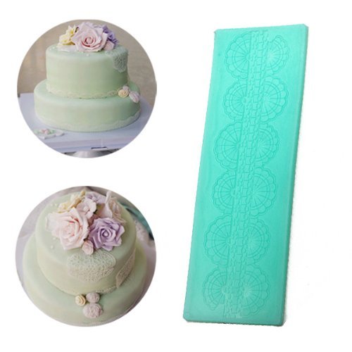 "Silicone Cake Mold Fondant Cake Lace Decoration Silicone Lace Mold" shopping N4