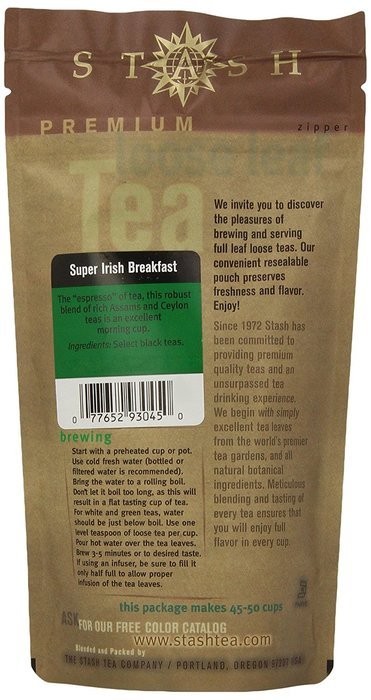 Stash Tea Super Irish Breakfast Loose Leaf Tea, 3.5 Ounce Pouch N2