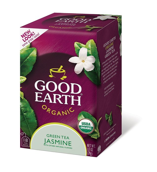 Good Earth Citrus Kiss Decaffeinated Green Tea, 18 Count Tea Bags (Pack of 6) N16