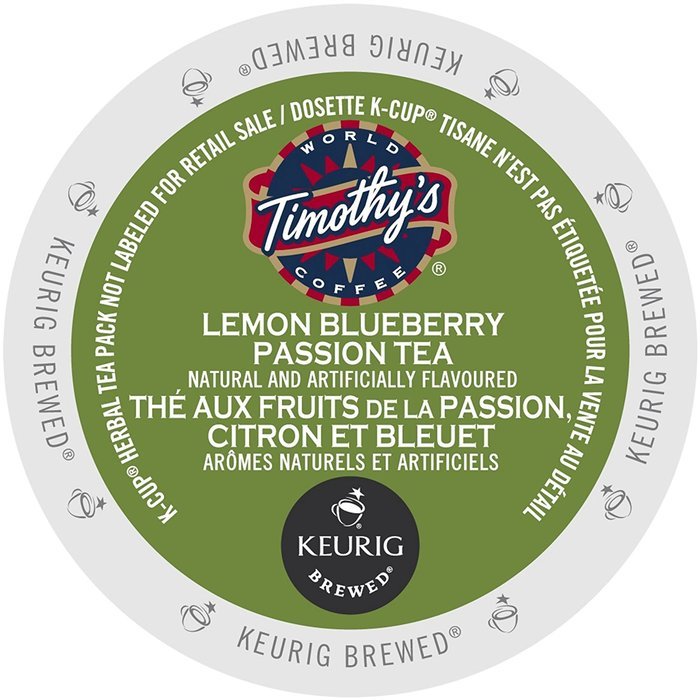 Timothy's World Coffee Lemon Blueberry Passion Tea K-Cups (24 count)