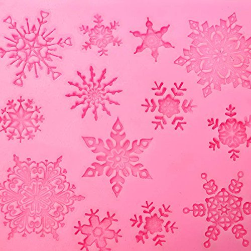 "Christams Silicone Snowflakes Cake Mold Xmas Fondant Decoration Mould" shopping