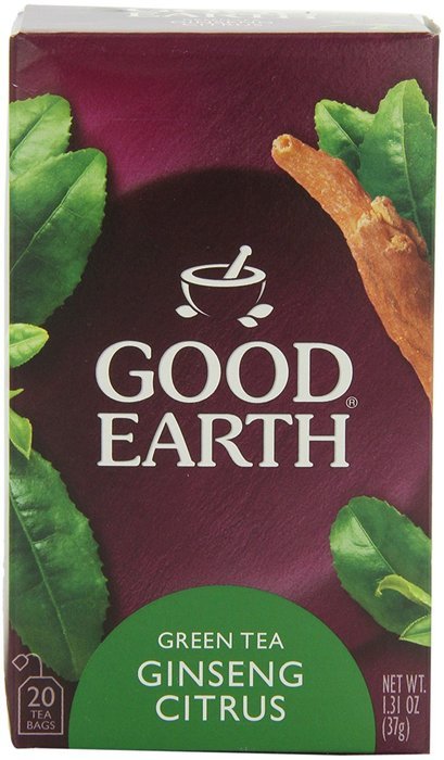 Good Earth Citrus Kiss Decaffeinated Green Tea, 18 Count Tea Bags (Pack of 6) N17