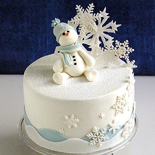 "Christams Silicone Snowflakes Cake Mold Xmas Fondant Decoration Mould" shopping N2