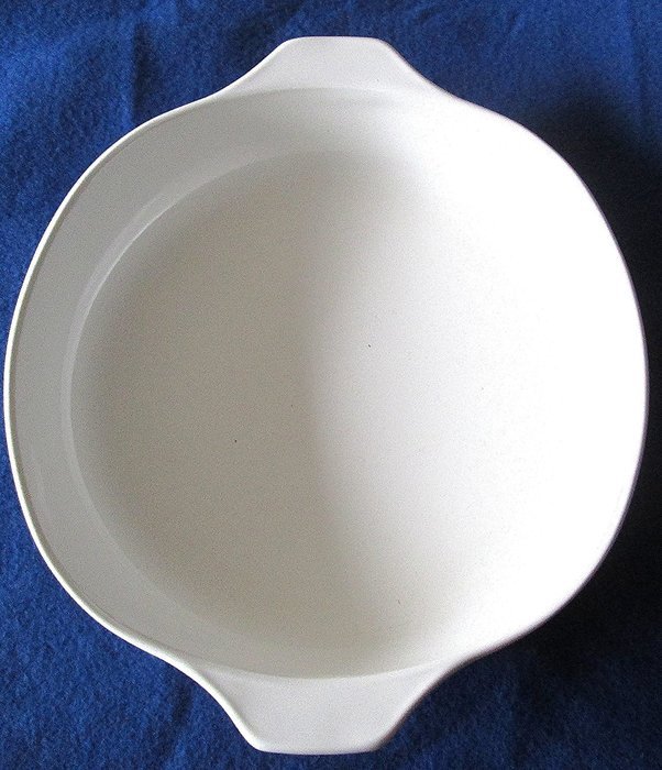 Anchor Hocking White Covered Casserole w/ Black Wheat Pattern, Vintage 1-1/2 Qt 9 Inch N2