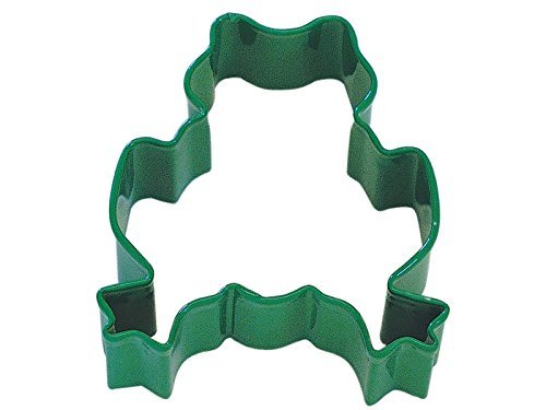 R&M Frog 3" Cookie Cutter Bright Green with Brightly Colored, Durable, Baked-on Polyresin Finish