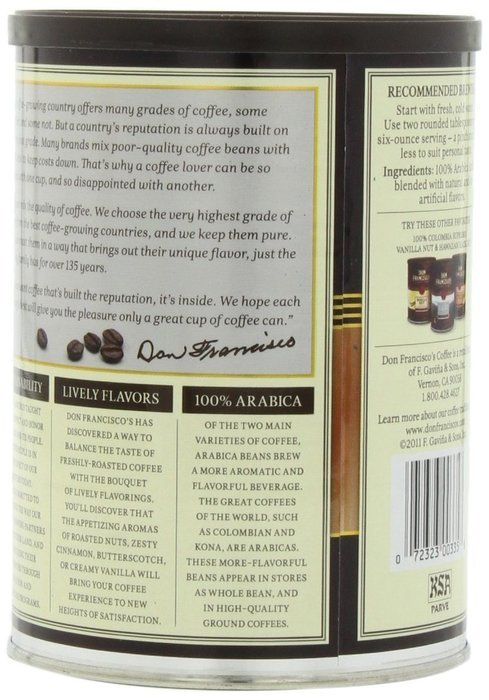 Don Francisco Cinnamon Hazelnut Coffee, 12 Ounce N6