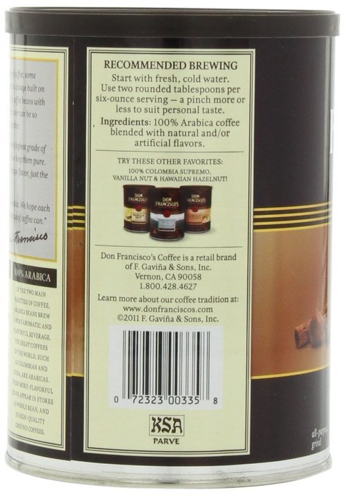 Don Francisco Cinnamon Hazelnut Coffee, 12 Ounce N7