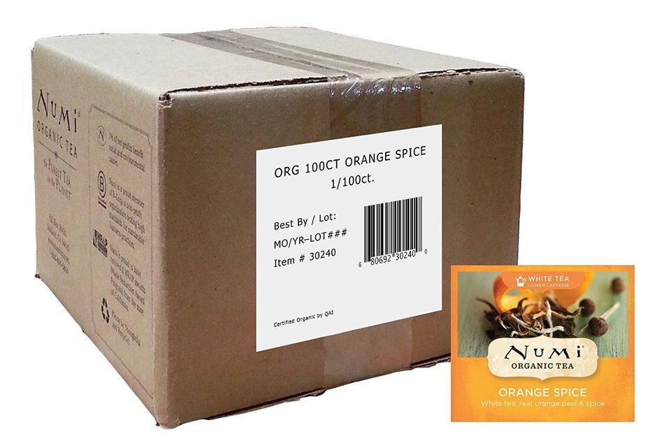 Numi Organic Tea Gunpowder Green, Full Leaf Green Tea, 100 Count non-GMO Bulk Tea Bag N20