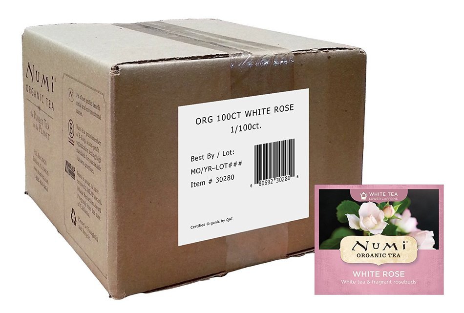 Numi Organic Tea Gunpowder Green, Full Leaf Green Tea, 100 Count non-GMO Bulk Tea Bag N28