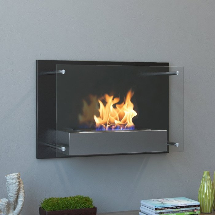 Moda Flame Epila Wall Mounted Ethanol Fireplace N2