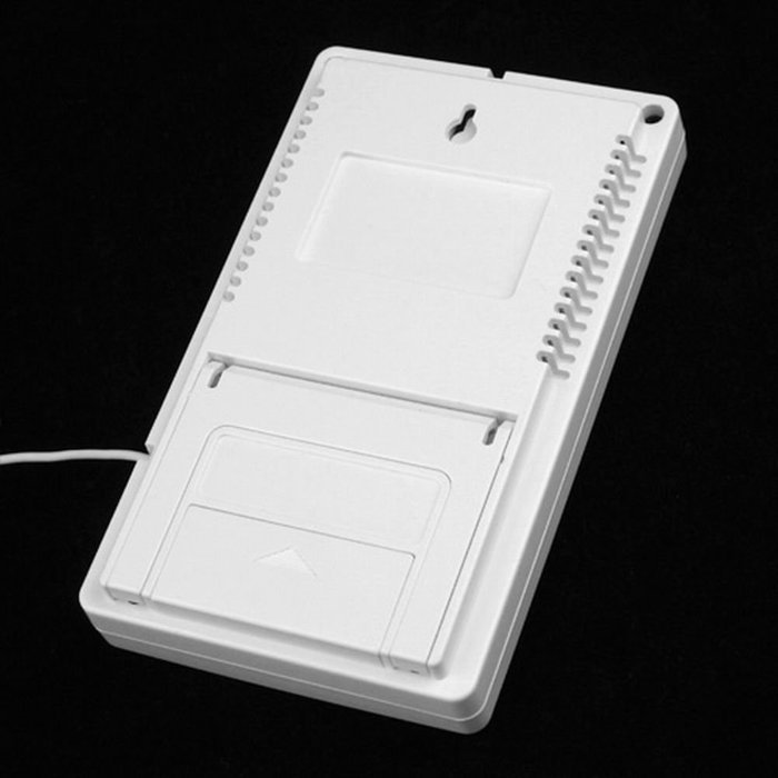 White Plastic Shell Digital Indoor Outdoor Thermometer Hygrometer KT905 N2
