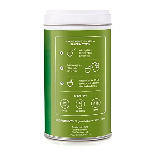 Tao Tea Leaf Organic Matcha Green Tea - 113g Green Tea Powder N3